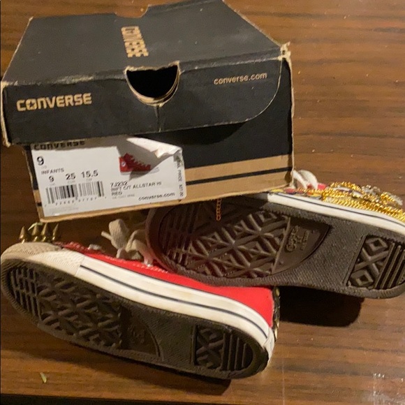 Converse bling iron man rivets gold - Picture 5 of 8